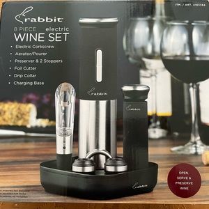 Rabbit 8 piece electric wine set